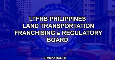 ltfrb main office address|Land Transportation Franchising and Regulatory .